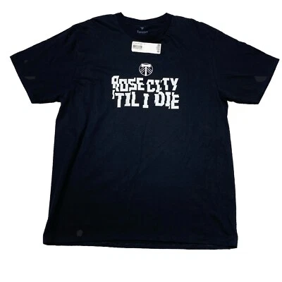 MLS Portland Timbers “Rose City ‘Til I Die” Camiseta Negra Fanáticos Talla XL NUEVA CON ETIQUETAS Foto 1 de 4