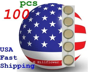 100 pcs CR1620 1620 BR1620 LM1620 Bulk 3V Lithium Battery - Picture 1 of 6