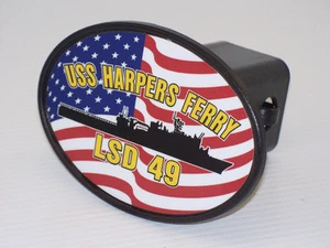 USS HARPERS FERRY LSD 49 Hitch Cover Military USN U S Navy - Imagen 1 de 4