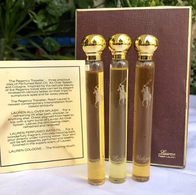 💝Juego de Perfumes LAUREN Ralph Lauren Vintage 7/16oz Baño Splash Aceite Colonia Cosmair Foto 1 de 4