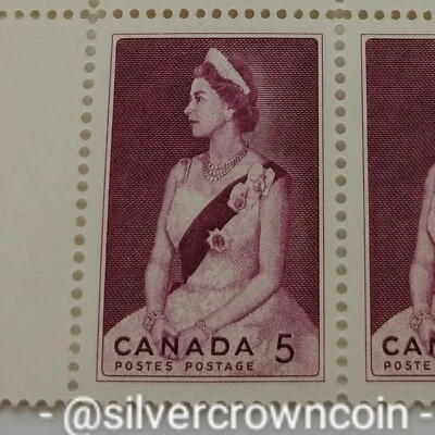 Canada 5 Cents 1964. 4 Stamps Corner Block. Royal Visit. Postage. Postes. - Image 1 of 4