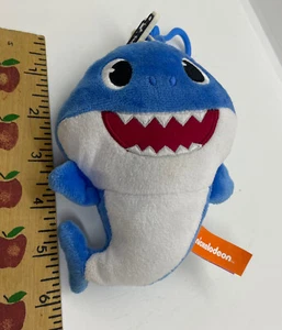 Nickelodeon 5” Pinfong Blue Baby Shark Clip On Zip Up Coin Change Purse - Picture 1 of 8