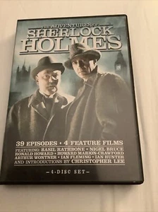 The Adventures of Sherlock Holmes: 36 Episodes + 4 Feature Films DVD 24 Hours+! - Imagen 1 de 2