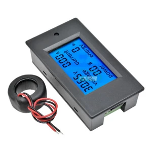 Digital Voltage Volt Current Meter Panel Power Energy LCD AC 80-260V 0-100A - Picture 1 of 8