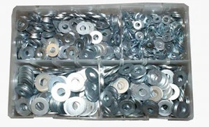 ASSORTED STAINLESS STEEL WASHER  M5 - M10 QTY 650 T36 - Picture 1 of 1