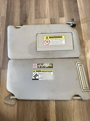 ⭐️2003-2006 Honda Element Driver & Passenger Side Sun Visor Pair Set Gray Cloth - Image 1 of 4