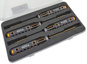 Juego de llaves Allen hexagonales premium NHX RC 1,5/2,0/2,5/3,0 mm con revestimiento de titanio dorado - Imagen 1 de 5