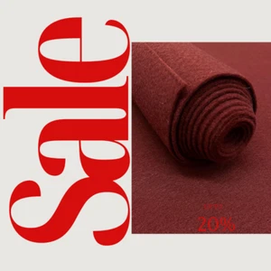 BURGUNDY - Craft Felt By Yard 72" Wide Acrylic Felt - Soft and Durable - Picture 1 of 2