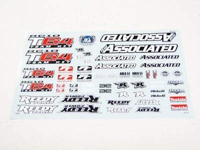 **NEW ASSOCIATED T6.4 Body Decals Sheet ONLY ACC - Image 1 of 3