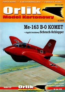 Orlik Paper Card Model Me-163 Komet With Scheuch Schlepper Tractor 1:33 New - Picture 1 of 1