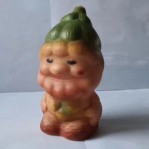 Vintage Soviet Rubber Toy, USSR Collectible Figurine, Forest Gnome - Picture 1 of 8
