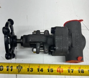 Warren 852-8-S 3/4" Socket Weld Forged Globe Valve Class 800# A105N Carbon Steel - Picture 1 of 2