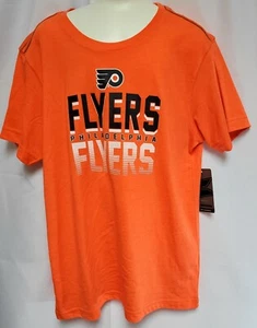 Boys Girls Kids Youth Colosseum Philadelphia Flyers NHL Hockey Tee T Shirt - Picture 1 of 2