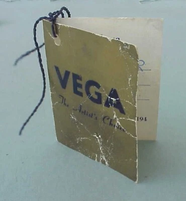 Vintage banjo item - 1966 Vega (Boston) Ranger Tenor Tag & registration card - Image 1 of 4