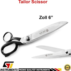 Schneiderschere Stoffschere Schere Mikroverzahnung 6 bis 12 Zoll Textilschere - Bild 1 von 3