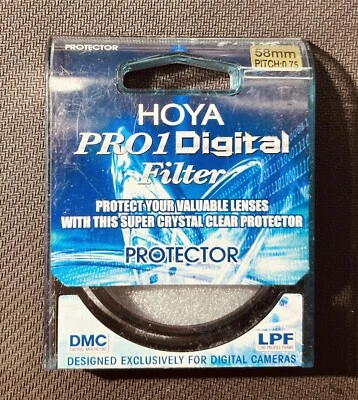 Genuine Hoya 58mm DMC LPF Multi-Coated Lens Protector Pro1 Digital Filter Japan - Image 1 of 3