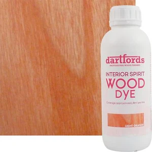 Botella de 1 litro de tinte para madera interior naranja claro dartfords - Imagen 1 de 3