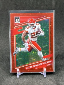 2021 Donrus Optic Red Clyde Edwards-Helaire Red Stars #35 Chiefs COLOR MATCH - Foto 1 di 2