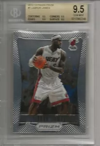 2012/13 Panini Prizm #1 LeBRON BGS GEMA COMO NUEVO 9,5 - Imagen 1 de 3