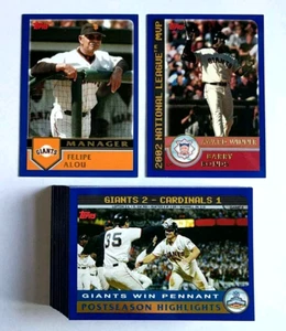 2003 Topps ~ SAN FRANCISCO GIANTS ~ 38 Card Team Set Series 1 & 2 with Traded - Picture 1 of 11