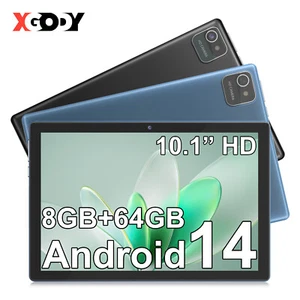 2025 NEW Android 14 Tablet 64GB ROM (1TB TF) 10 inch WiFi 6000mah 2K Dual Camera - Picture 1 of 13