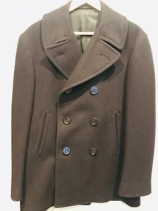 โ๏ธ๐บ๐ธUSN Pembroke INC Vintage 60โs Quarterdeck Wool Pea Coat 38R EUC ๐บ๐ธโ๏ธ - Picture 1 of 19