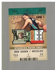 2002-03 FLEER AUTHENTIX DREW GOODEN #104 ROOKIE STANDING ROOM ONLY 10/25 KANSAS