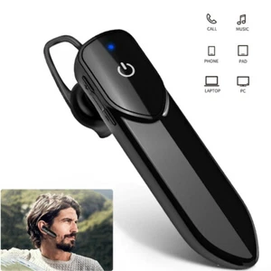 Bluetooth Headset Wireless Headphone Hands-free Call Earphones for Business Work - Picture 1 of 11