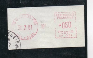 Francia Franqueo Mecanico del año 1981 (DE-12) - Imagen 1 de 1
