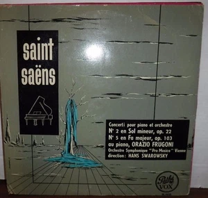 Saint Saens Concerti pour piano et orchestraOrazio Frugoni 33RPM  022017RECLLE - Picture 1 of 1