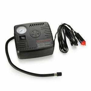 12V Car Tyre Air Compressor Inflator Pump Pressure Gauge Cigarette Socket - Picture 1 of 3