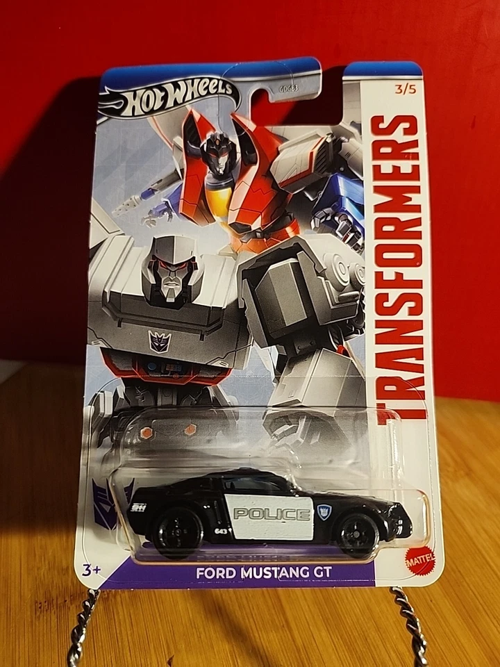 Hot Wheels 2024 Transformers Ford Mustang GT Barricade 3/5  No Text Version - Image 1 of 1