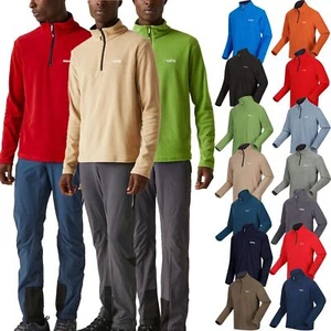 Regatta Thompson Lightweight Micro Fleece Half Zip Quick Dry Washable Jacket - Picture 1 of 16