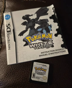 Pokémon White Version (Nintendo DS, 2011) Cartridge & Manual - Authentic/TESTED! - Picture 1 of 2