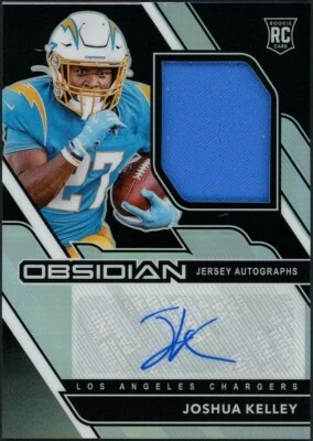 2020 Panini Obsidian Joshua Kelley Rookie Patch Auto #/150 Card #234 - Image 1 of 4