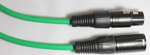 1M Green Sunrise Star Quad Balanced microphone cable - XLR-M to XLR-F - Foto 1 di 5