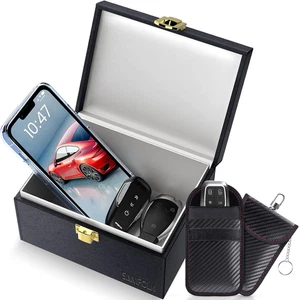 Samfolk Keyless Go Schutz Autoschlüssel Box, Faraday Box Und Bags 2 Stück, Keyle - Bild 1 von 12