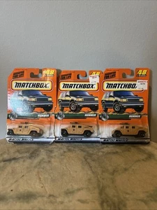 Matchbox Rough 'N Tough Hummer #48 Set di 3!! - Foto 1 di 5