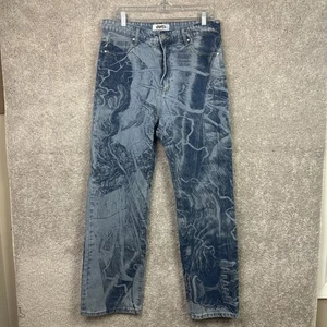 Deadstock Kenshin Kollection Berserk Print Denim Jeans Größe 32 - Bild 1 von 13