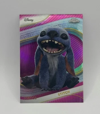 2025 Disney Chrome Stitch Pink Refractor /250 - Image 1 of 2