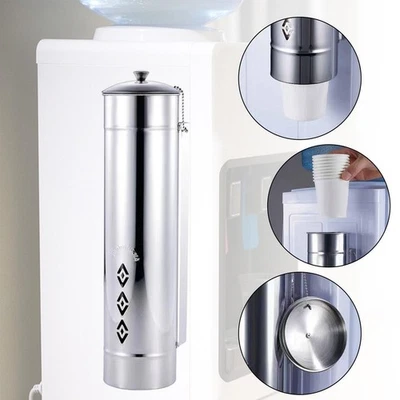 Distributore Di Bicchieri Usa E Getta In Acciaio Inossidabile Robusto Per - Immagine 1 di 4