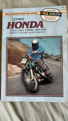 Clymer Honda 250 & 350cc 1964-1974 Twins Service Repair Manual M322 - Image 1 of 2