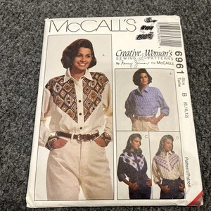 Vtg 1994 Mccall's 6961 Southwest shirt Pattern sz 8-12 Country Western Uncut - Picture 1 of 5