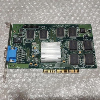 3d Blaster Banshee Ct6750 Agp Video Card Vintage Gaming Gpu Pci Graphics Card - Image 1 of 4