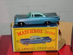 Matchbox Lesney # 57 Chevrolet Impala With Box BPW - Picture 1 of 6