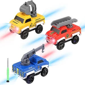 Tracks Cars Replacement Only, Toy Cars for Magic Tracks Glow in the Dark, Racing - Picture 1 of 12