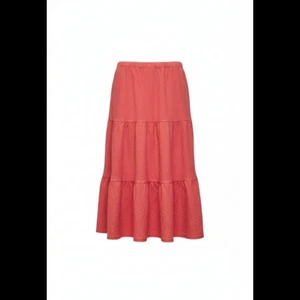 Allen Allen Rock Damen klein terrakotta Leinen A-Linie Bindeband Taille Stufen Bauer - Bild 1 von 24