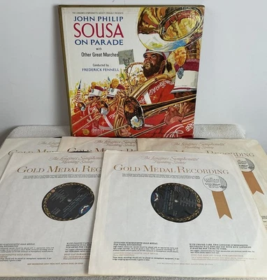 John Philip Sousa On Parade 5xLP Box Set VG Gold Medal Sleeves SYS-5140 Stereo Foto 1 de 4