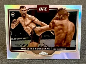 2025 Topps cromo UFC RC MODESTAS BUKAUSKAS #8 REFRACTOR SEPIA 🔥 - Imagen 1 de 3