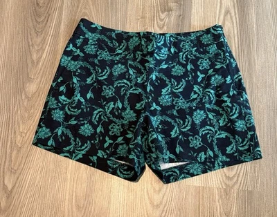 Pantalones Cortos Banana Republic Floral Azul Marino Chino Cremallera Lateral Para Mujer Talla 8 Nuevo Con Etiquetas Algodón Foto 1 de 4